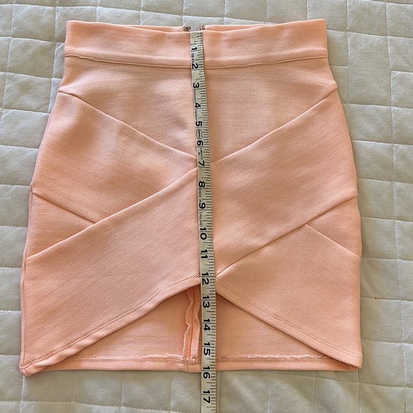 SOLD Peach Mini Skirt - Picture 5 of 5